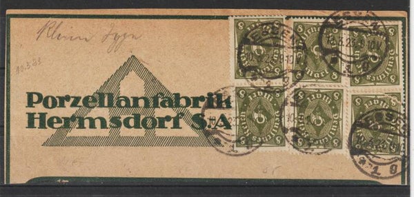 5 x MiNr. 229 W Briefstück (b498)