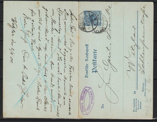 Ganzsache P 41 I,  FDC  (b517)