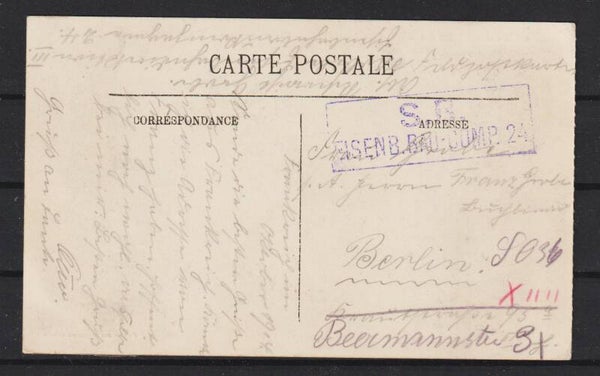 Feldpost Karte von der Westfront (b528)