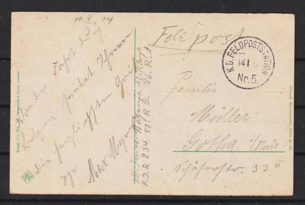 Feldpost Karte aus Köln (b528)