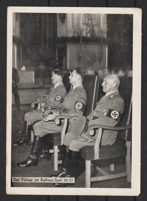 Propaganda Karte “Der Führer im Rathaus Saal"  (b541)