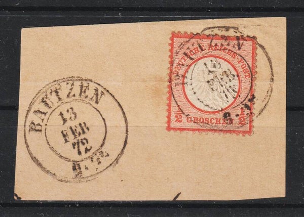 MiNr. 14 Briefstück  BAUTZEN (b543)