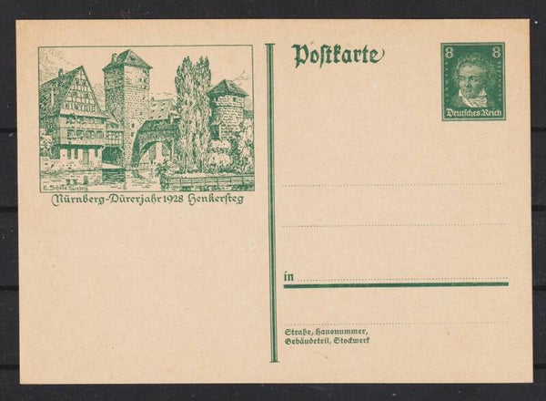 Ganzsachenkarte P 176 ungebraucht  (b543)