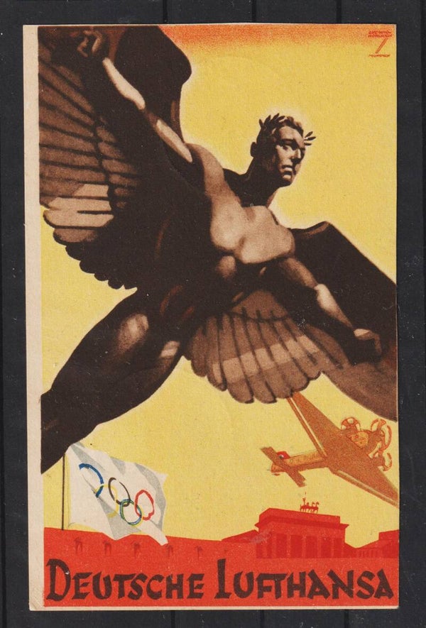 Propaganda Karte 1936 "Deutsche Lufthansa"  (b576)