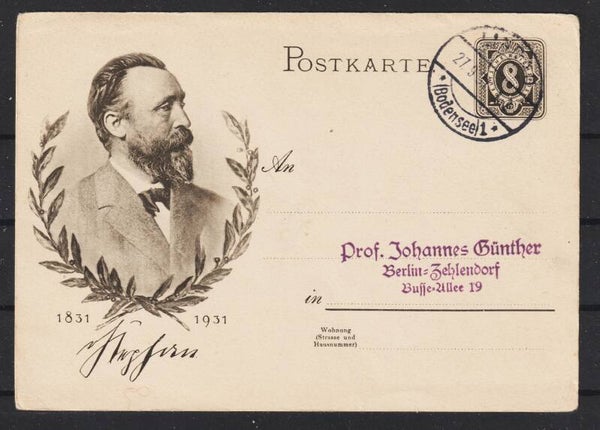 Ganzsachenkarte P 211  LINDAU  (b582)