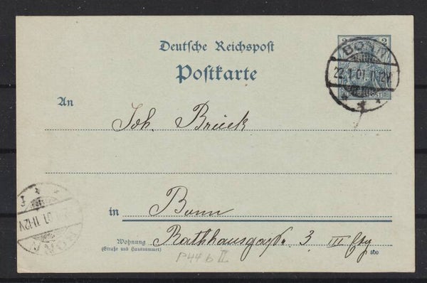 Ganzsache P 44 bII  BONN (b596)