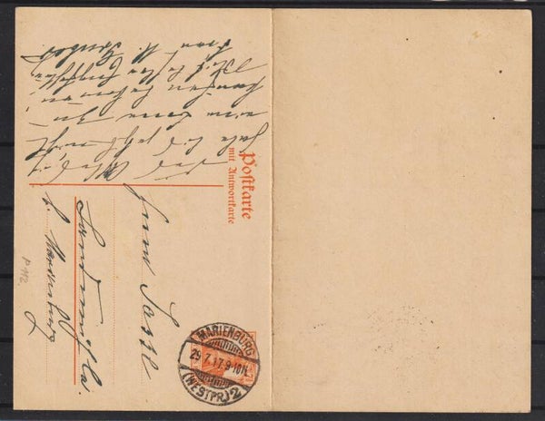 Ganzsache P 112  (b601)