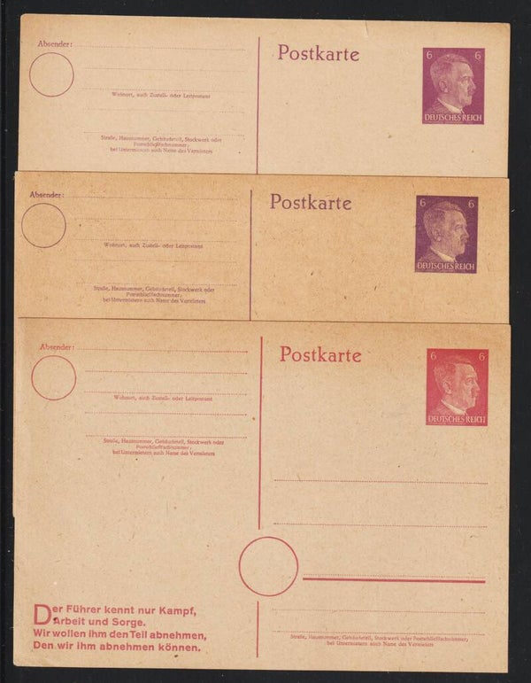 Ganzsachen Karten Adolf Hitler P 314 (b604)