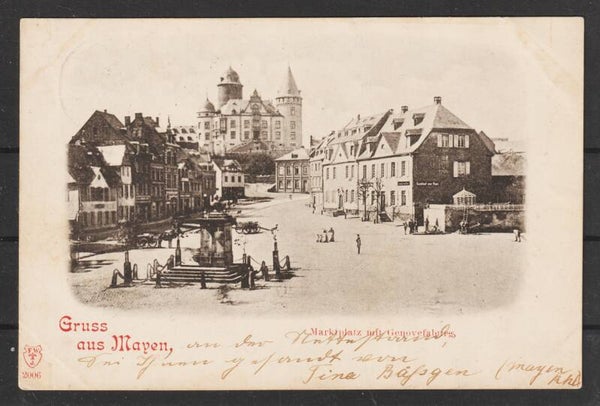 MiNr. 39 auf Litho "Gruss aus Mayen"   (b622)