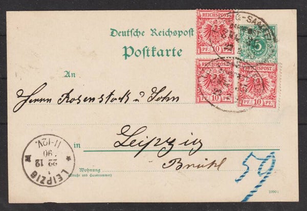 Ganzsachen Postkarte P 24  Eilpost Zustellung  (b638)