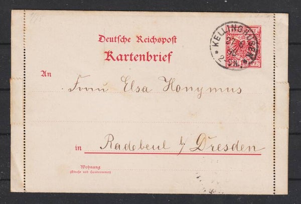 Kartenbrief K 2   KELLINGHUSEN 27.6.98