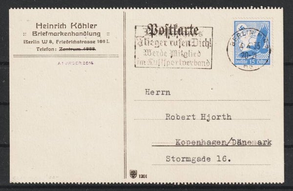 MiNr. 531 Einzelfrankatur auf gez. Postkarte, Stempel  (b665)