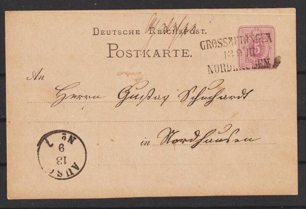 Ganzsache Karten P 5 II   3 Zeiler Stempel  (b672)