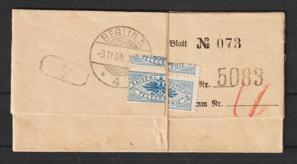 Telegram vom 9.11.1904 v. Posen nach Berlin (b674)