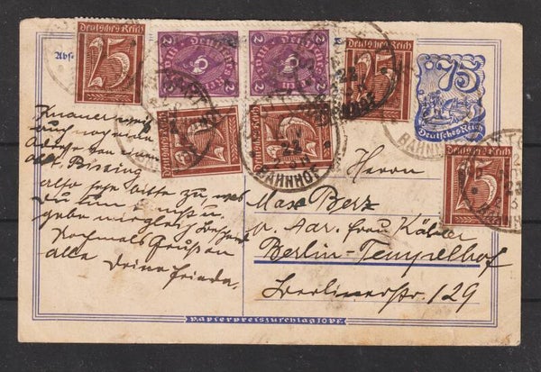 Ganzsachee P 147 A portogerecht PP10 vom 22.11.22  (b686)