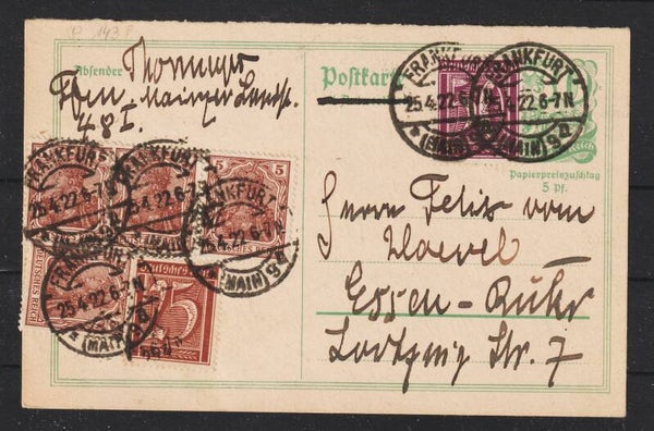 Ganzsachen Karte P 143 F  (b691)