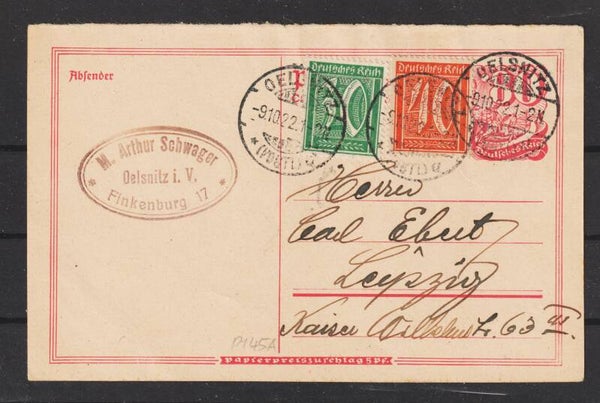 Ganzsachen Postkarte P 145 A   (b731)