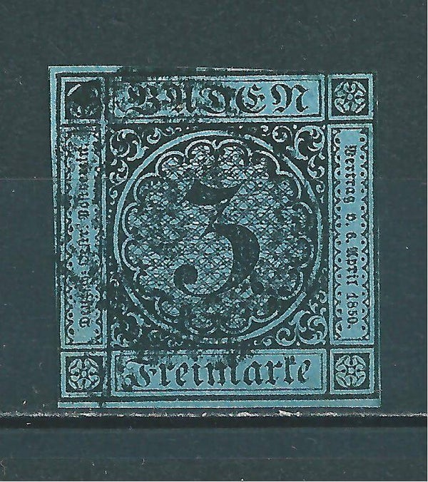 Baden MiNr.  8 gestempelt   (0451)