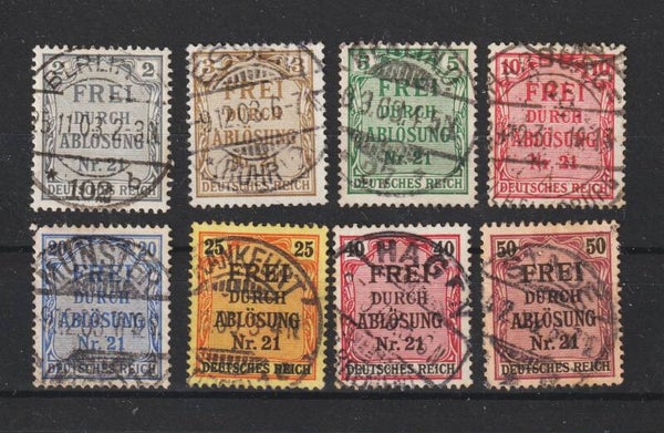 MiNr. D 1-8 gestempelt