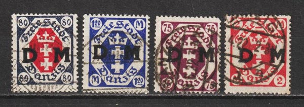 MiNr. D 10, 12, 15 + 18 gestempelt