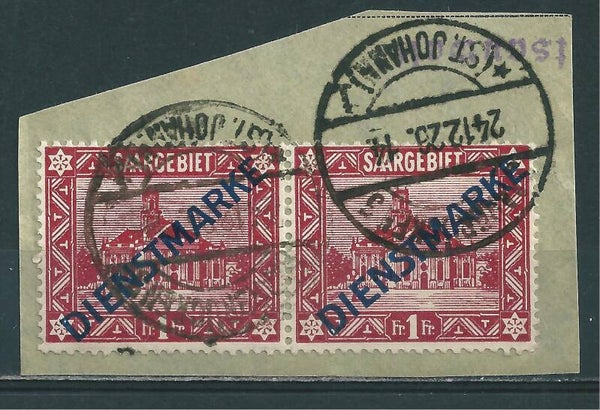 Saar MiNr. D 11 II gestempelt