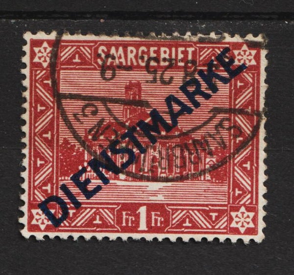 Saar MiNr. D 11 II gestempelt