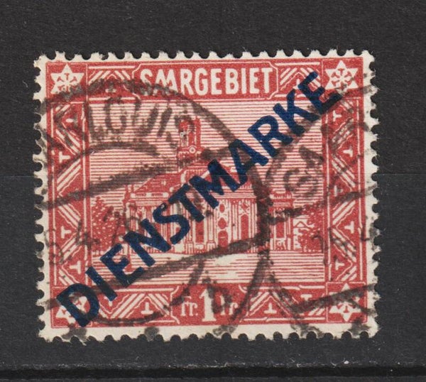 Saar MiNr. D 11 II gestempelt
