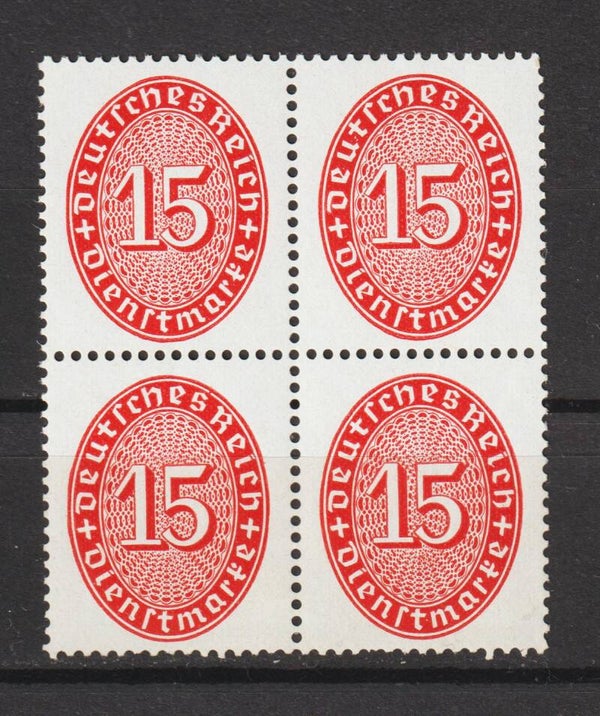 MiNr. D 118 postfrisch ** Viererblock