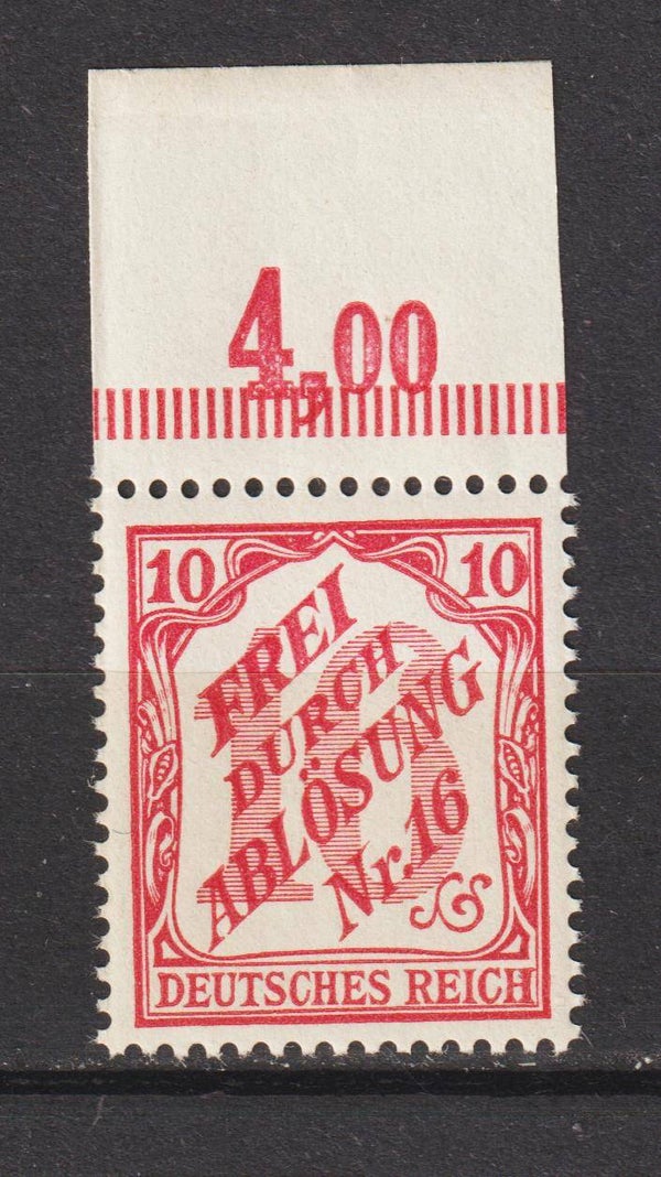 MiNr. D 12 Oberrand postfrisch **