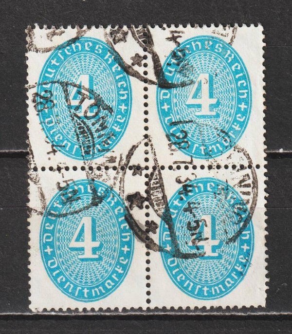 MiNr. 127 gestempelter Viererblock