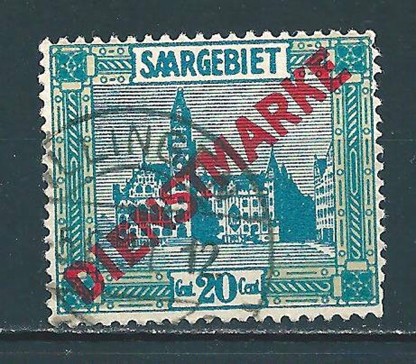 Saar MiNr. D 13 Vollstempel ILLINGEN (0324)