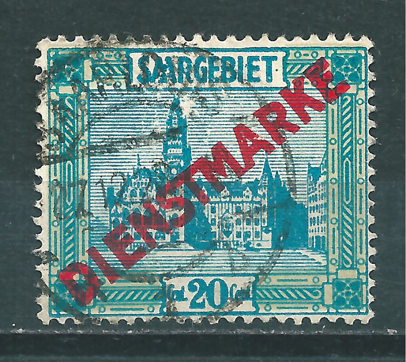 Saar MiNr. D 13 Abart (sab36)