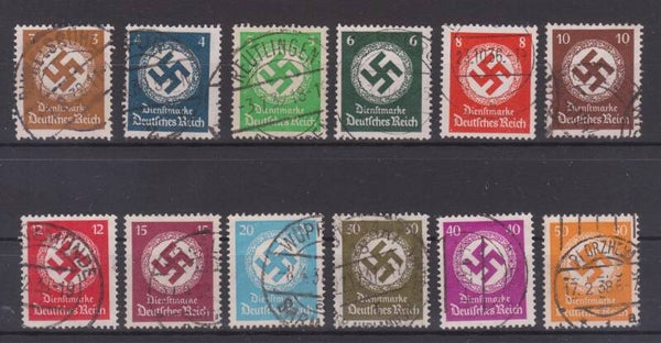 MiNr. D 132-143 gestempelt