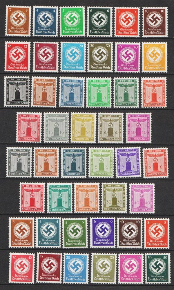 MiNr. D 132-143, 144-154, 155-165, 166-177 postfrisch **