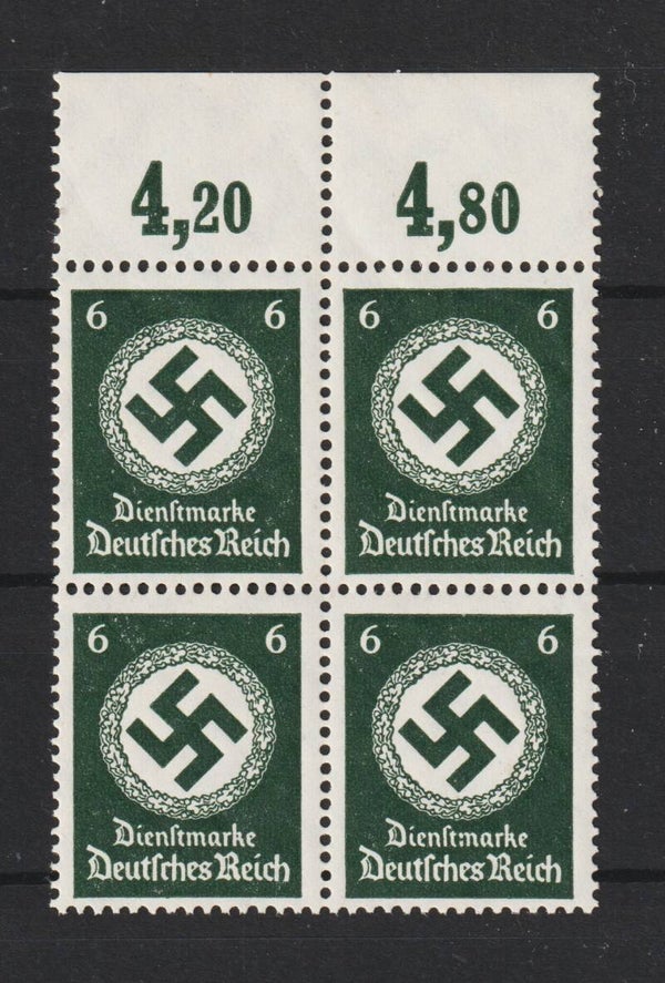 MiNr. D 135 P OR dgz postfrischer ** Viererblock