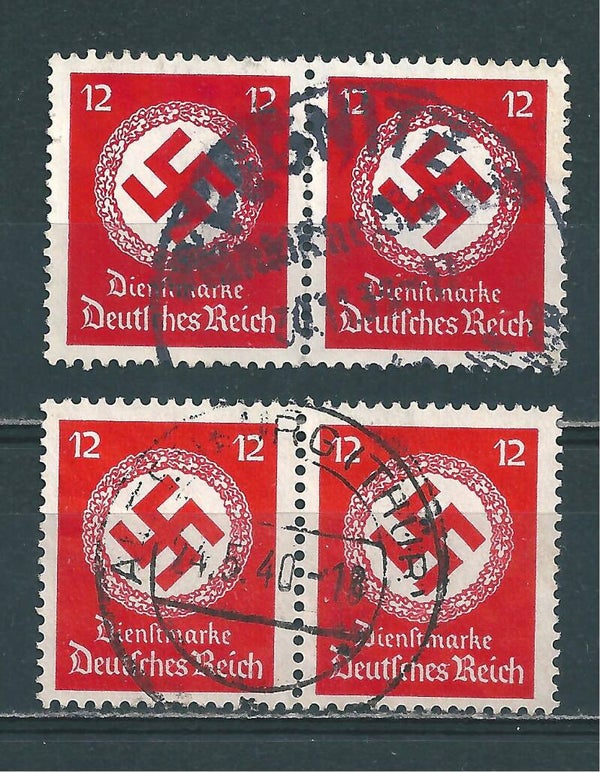 MiNr. D 138 a+b gestempelt