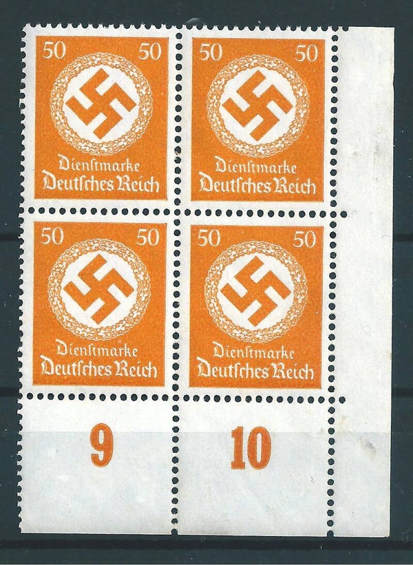 MiNr. D 143 postfrische ** Bogenecke