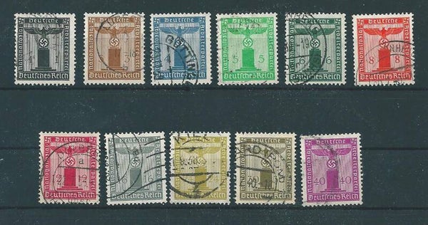 MiNr. D 144-154 gestempelt