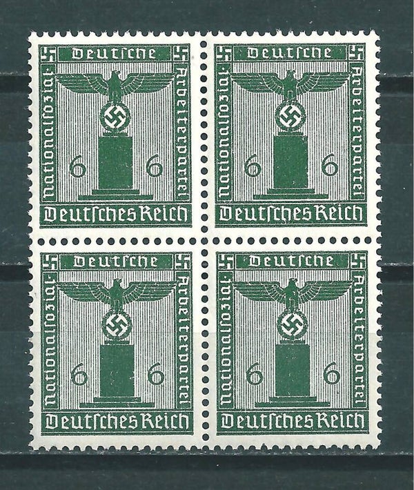 MiNr. D 148 postfrisch ** Viererblock