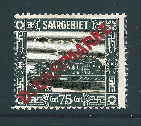 Saar MiNr. D 15 ungebraucht, verzähnt