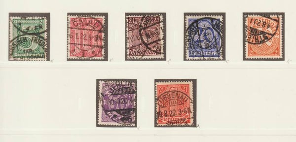 MiNr. D 16-22 alle geprüft   (slg)