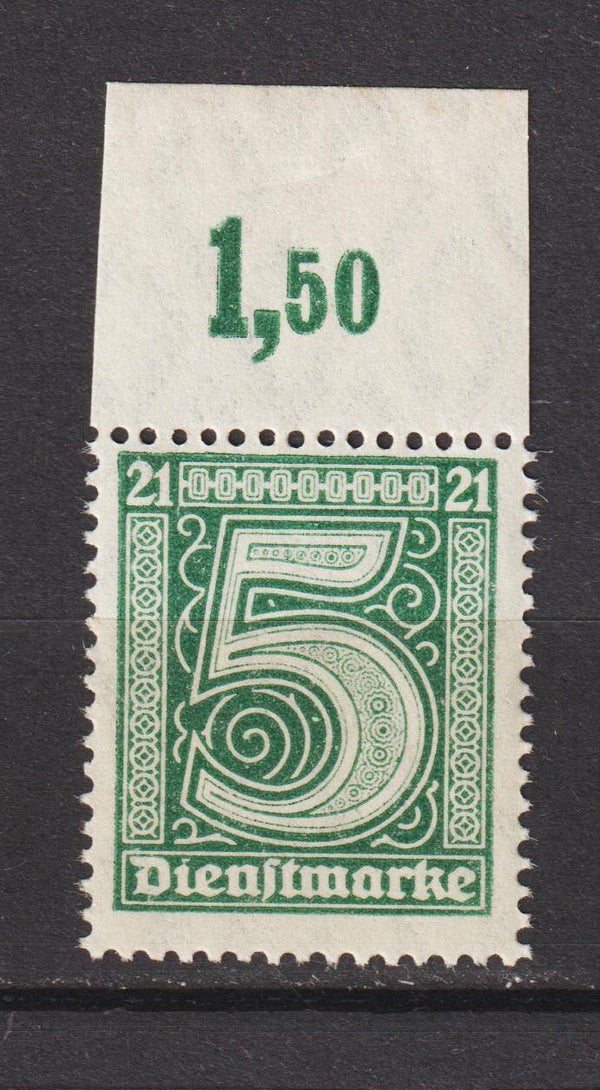 MiNr. D 16 Oberrand postfrisch **