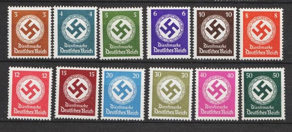 MiNr. D 166-177 postfrisch ** (Kopie)
