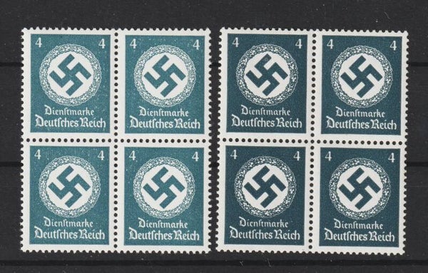 MiNr. D 167 postfrisch ** Viererblöcke