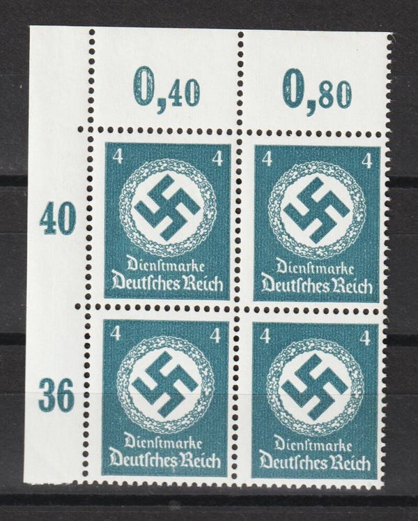 MiNr. D 167 postfrische Bogenecke