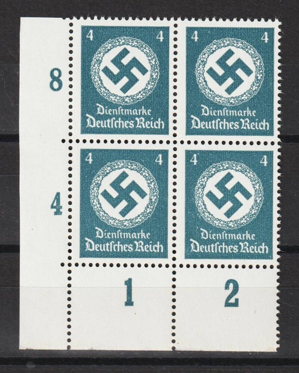 MiNr. D 167 postfrische Bogenecke