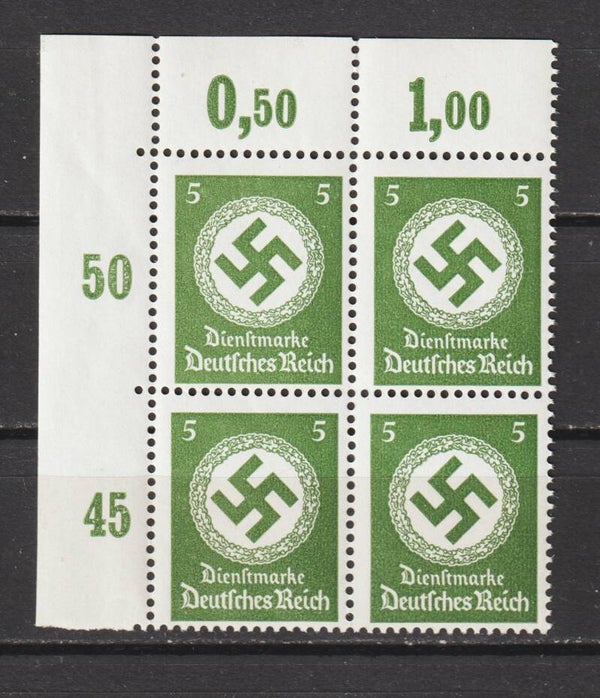 MiNr. D 168 postfrisch ** Oberrand Bogenecke