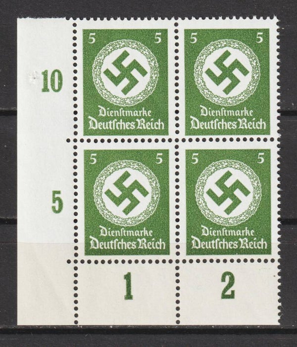 MiNr. D 168 postfrische Bogenecke