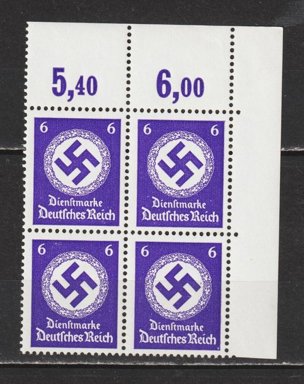 MiNr. D 169 postfrisch ** Oberrand Bogenecke