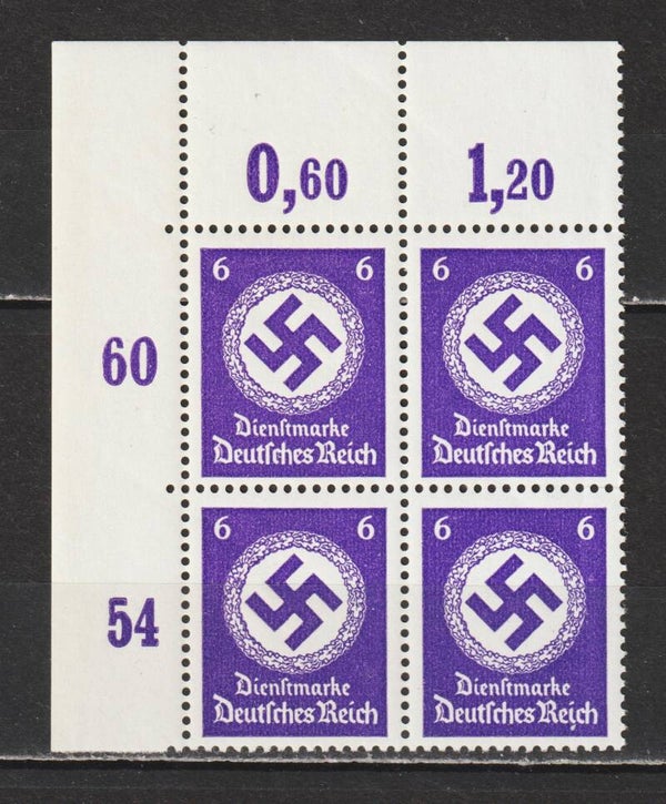 MiNr. D 169 postfrisch ** Oberrand Bogenecke